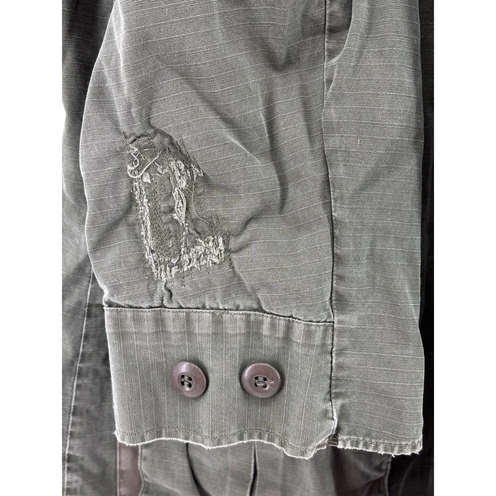 Vintage Vietnam OG-107 Jungle Jacket Cotton Ripstop Slant Pocket US Army Coat